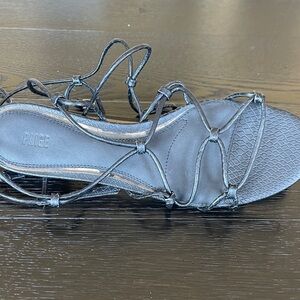 PAIGE Black Strappy Sandals for Women